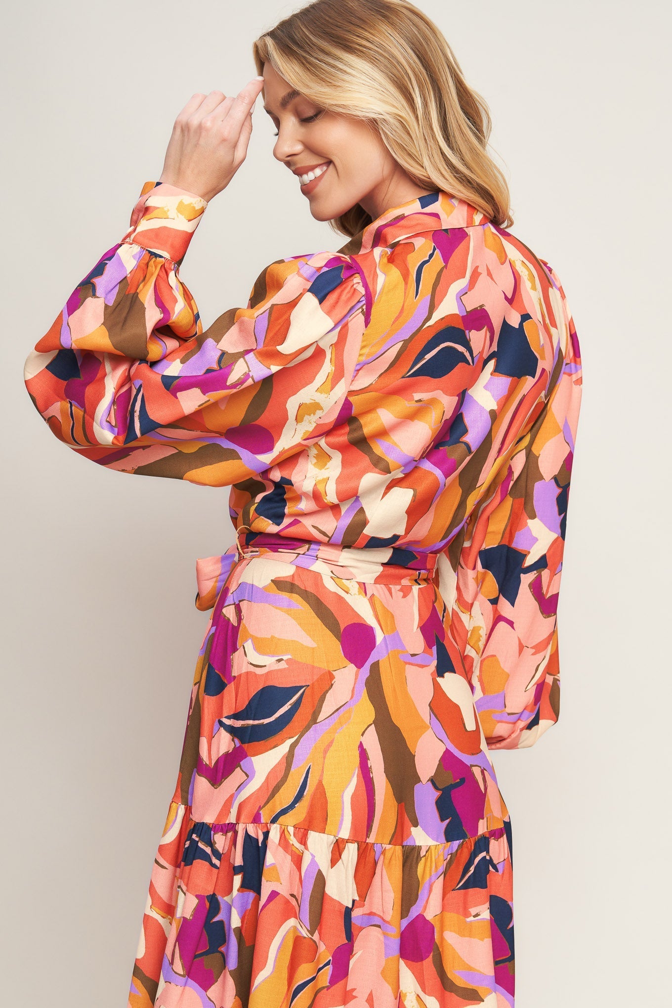 ROSEWOOD ROMANCE WOVEN MIDI DRESS Flying Tomato